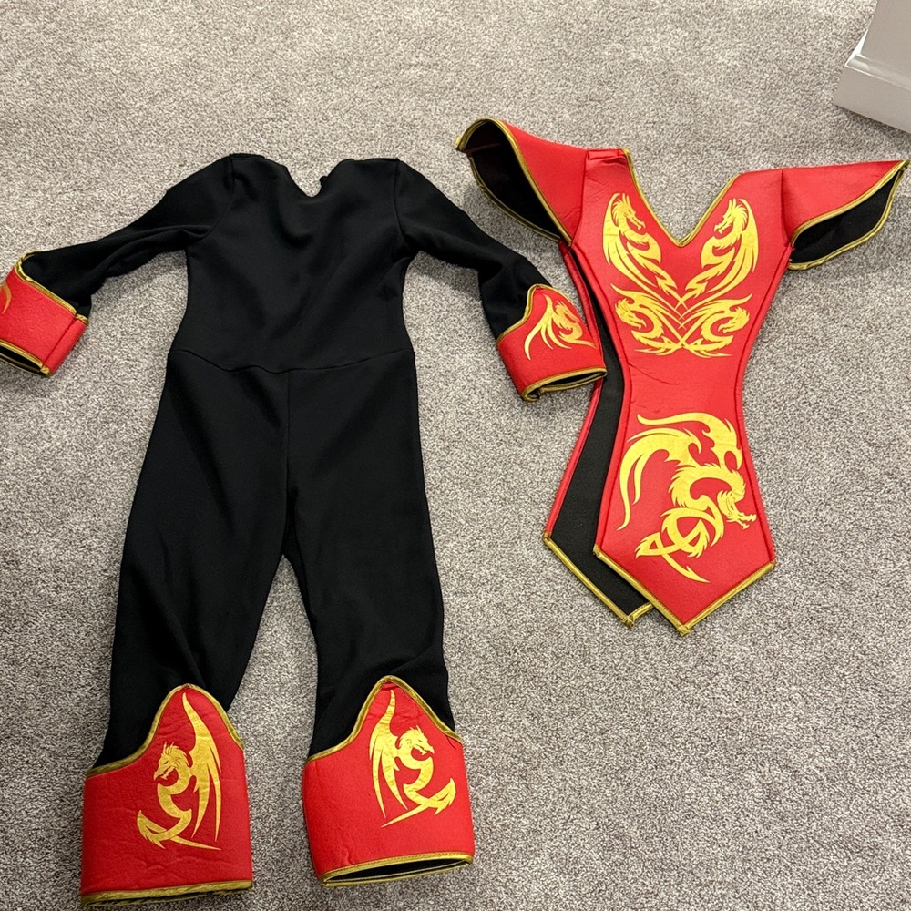 Kids Red and Black Ninja Costume